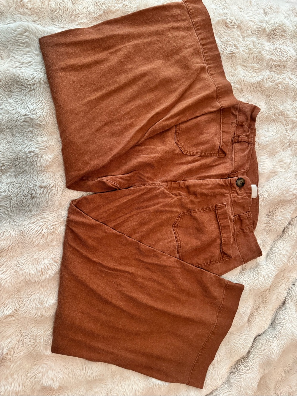Maeve Corduroy Pants in Burnt Orange